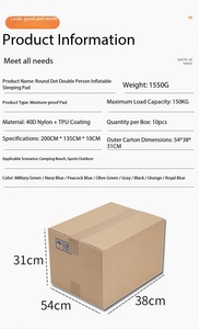 Colchón Impermeable de TPU de Alta Calidad con Bomba de Pie Integrada, para las 4 Estaciones, Individual, Plegable, Ligero, para Acampar al Aire Libre - Product Image 6