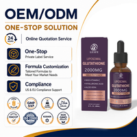 Gouttes de Glutathion Liposomal Personnalisées en Gros pour Blanchiment, Vitamine C Liquide Antioxydante, Gouttes de Glutathion