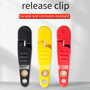 Fishing Line Release <b>Clip</b> Plastic Swivel Snap <b>Hook</b> 1-5/16in Red Black Yellow Ocean Boat Fishing Equipment - Product Image 3