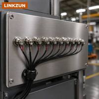 Arnés de Cableado para Interruptor de Botón Metálico de 16mm y 19mm, Conector Impermeable de 4 Pines y 12V Pre-cableado para Equipos Industriales