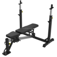 Banc plat multifonctionnel Équipement de musculation professionnel pour des besoins d'entraînement polyvalents Réglable Haut de gamme Fitness