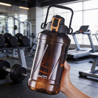 Bouteille Longstar moderne 2,5 L sans BPA, sans fuite, réutilisable, étanche, écologique, avec corde, pour le camping, la randonnée et les activités de plein air