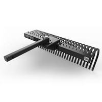 GarveeLife Râteau à roches paysager de 60 pouces pour tracteur, compatible avec un récepteur de 2 pouces pour ATV/UTV