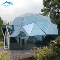 Tente Dôme en Verre Igloo de Luxe d'Extérieur de Haute Qualité pour Glamping, Idéale pour Complexes Hôteliers avec Salle de Bain
