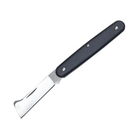 Couteau de greffage multifonctionnel pliable en acier 3Cr13 avec manche en plastique de 16,5 cm, qualité industrielle, outil manuel de bricolage pour jardin, OEM