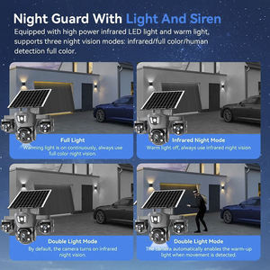Nouvelle Arrivée Caméra de Surveillance Solaire IP66 V380 12MP 4K Extérieure Sécurité Domestique Audio Bidirectionnel Vision Nocturne Grand Angle Cloud - Product Image 4