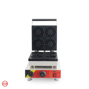 เครื่องทำวาฟเฟิลไฟฟ้ารูปดอกทานตะวัน 4 หลุม คุณภาพสูง อเนกประสงค์ ไม่ติดกระทะ สำหรับใช้ในเชิงพาณิชย์ในร้านขนมหวาน - Product Image 5