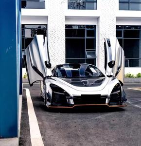 Kit carrosserie en fibre de carbone pour <span class=keywords><strong>McLaren</strong></span> 720S, 720S amélioré, style <span class=keywords><strong>Senna</strong></span> <span class=keywords><strong>GTR</strong></span>, pare-chocs avant, capot, spoiler, diffuseur, kit carrosserie en fibre de carbone - Product Image 2