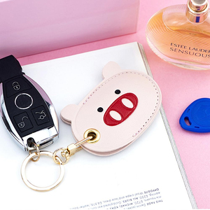 Nouvel Étui Porte-clés en Cuir PU Personnalisé de Haute Qualité, Motif <span class=keywords><strong>Chat</strong></span> et Cochon Mignon, Porte-cartes Thème <span class=keywords><strong>Chat</strong></span> de Dessin Animé - Product Image 3