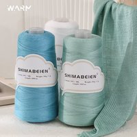 Fil de Soie Pure à 100 % (300g) pour Écharpe au Crochet Faite Main DIY, Doux et Soyeux, Fil de Dentelle Fin Teint N°6, Prix de Gros
