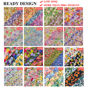 WFラグジュアリーフローラル花柄タナローンロンドンコットン生地 100GSM 高品質織ポプリン ガールズ向け - Product Image 3