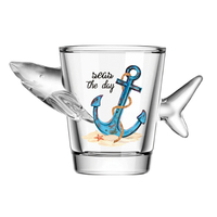 Logo personnalisé décalcomanie Vodka verre à liqueur Floride plage Souvenir Miami verres à liqueur