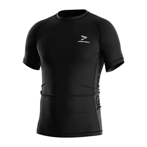 MMA <b>Grappling</b> Set Rashguard with Anti-Chafe Flatlock Seams 4 Way Stretch Fight <b>Shorts</b> for Intensive Training - Product Image 6