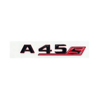 Logotipo 3D ABS para A45S A35, Adhesivo Deportivo Rojo y Negro para Maletero, Calcomanía para Puerta Lateral