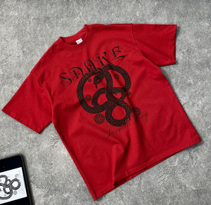 Camiseta de manga corta con estampado Digital de eslabones blancos de marca de moda para hombre, Camiseta de algodón holgada de gran tamaño, diseño de patrón, talla Formal 305G - Product Image 3
