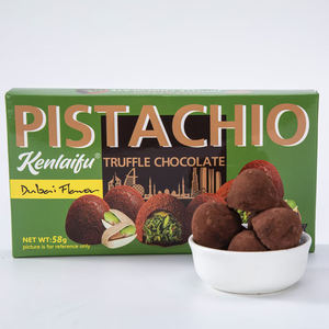 تصميم دبي 58 جم شوكولاتة الكمأة في 3 أصناف-حليب أبيض حلو مع حلوى صلبة بسكويت مربى مكونات بندق أنماط كرات بار - Product Image 1