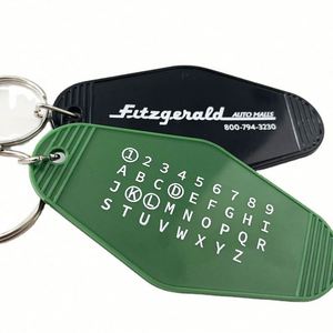 Design Custom logo Promotion Blank Plastic Vintage Vintage Motel Room Keychains - Product Image 5