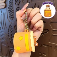 Porte-clés surprise d'Halloween en silicone, jouet anti-stress à presser, pendentif chapeau magique, cadeau