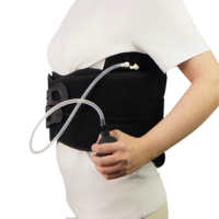 Ceinture lombaire gonflable avec pompe manuelle, compression réglable, système de serrage par poulie pour un soulagement personnalisé des douleurs dorsales