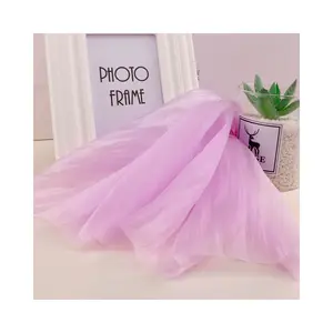 ราคาถูกใหม่ผลิตภัณฑ์สิ่งทอหน้าแรกนุ่มหอมย่นผ้าTulle