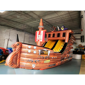 Grand toboggan aquatique <span class=keywords><strong>gonflable</strong></span> commercial en forme de <span class=keywords><strong>bateau</strong></span> <span class=keywords><strong>pirate</strong></span>, combo aire de jeux <span class=keywords><strong>gonflable</strong></span> pour <span class=keywords><strong>location</strong></span> de fêtes d'enfants - Product Image 2