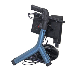 Rollator medis alumunium ringan, Walker dengan dudukan perawatan kesehatan Rollator rehabilitasi untuk orang tua - Product Image 5