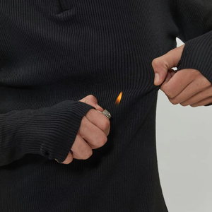 <span class=keywords><strong>Pull</strong></span> tricoté chaud ignifuge et résistant aux hautes températures avec logo personnalisé pour la protection corporelle industrielle - Product Image 1