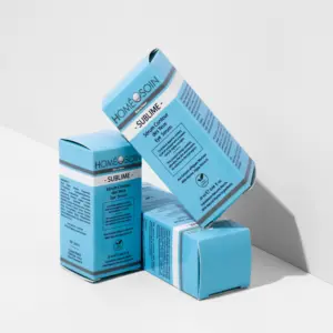 Papel cosmético feito sob encomenda dos cuidados com a pele dos cartões caixas para empacotamento dos produtos da marca