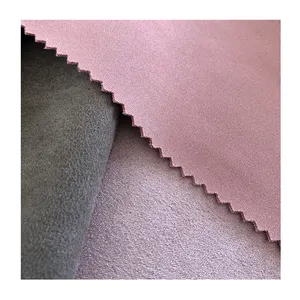 380gsm strato d'aria micro tessuto scamosciato trama poliestere spandex solido stretch scuba knit tessuto scamosciato spazzolato per abbigliamento