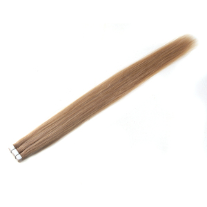 K.S WIGS Extensions de cheveux 100% Remy chinois, trame unique, texture lisse, résistantes à la chute, application facile, teinte 18K, à fixer par ruban adhésif - Product Image 6