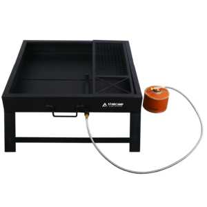 Barbecue portable de <span class=keywords><strong>camping</strong></span> <span class=keywords><strong>en</strong></span> plein air STARCAMP, au <span class=keywords><strong>gaz</strong></span> et au charbon de bois, style Moyen-Orient, avec sac de transport - Product Image 4