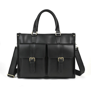 Handmade Vintage da bò chính hãng Da Crossbody cặp cho nam giới phong cách người anh Crazy Horse thiết kế không thấm nước mềm Vali - Product Image 5