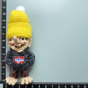 Aimant de réfrigérateur souvenir touristique Viking en résine 3D personnalisé ELK Suède Finlande Suisse Danemark Troll avec chapeau Aimant de réfrigérateur - Product Image 2