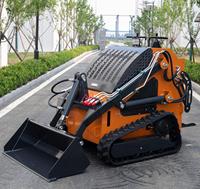 EPA Crawler Mini Skid Steer Loader dengan Bucket yang Diperkuat untuk Pertanian dan Konstruksi