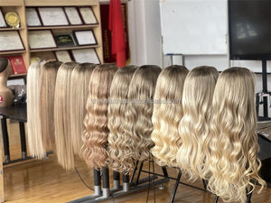 Peluca de cabello humano de alta calidad Peluca con malla frontal Cabello brasileño Color del cliente Parte media Nudo pequeño para mujeres - Product Image 6