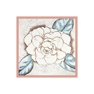 <span class=keywords><strong>Foulard</strong></span> Quadrato Elegante da <span class=keywords><strong>Donna</strong></span> 70cm/27in, Stampa Personalizzata di Design, Lussuoso Accessorio per Capelli in Seta - Product Image 4