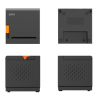Impresora de Recibos Portátil Mini para Oficina SPRT SP-POS895, Papel Térmico de 80 mm, Interfaz USB/Ethernet, Certificación CE/FCC, Comandos ESC/POS