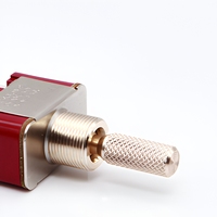 Interrupteur à levier en bakélite avec poignée métallique ON-OFF-ON 3 broches 125VAC 15A pour utilisation en automatisation industrielle