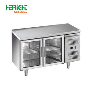 Réfrigérateur-congélateur vertical de haute qualité, en acier inoxydable, robuste, pour usage commercial, capacité de 420 L, équipement de cuisine - Product Image 2