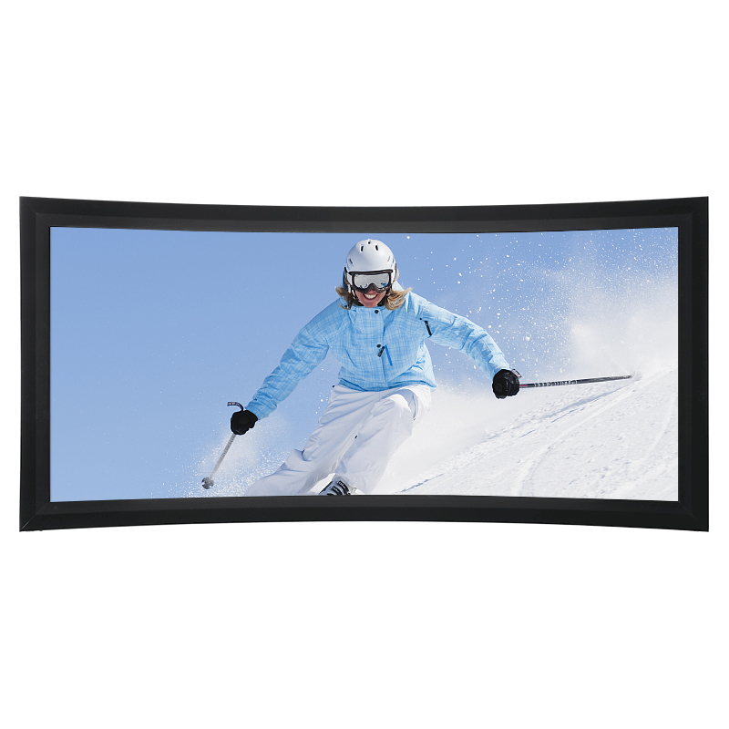 ACME 100 дюймовый hd 4k изогнутый проектор с фиксированной рамкой экран для домашнего кинотеатра фильмы комнатные проекционные экраны