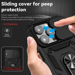 Custodia per telefono con cavalletto resistente di nuovo arrivo con copertura per <span class=keywords><strong>fotocamera</strong></span> scorrevole per <span class=keywords><strong>iPhone</strong></span> <span class=keywords><strong>14</strong></span> Pro Max Plus - Product Image 2