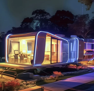 Dirigeable préfabriqué de luxe Pod Resort Hotel Homestay Bureau préfabriqué mobile Showroom Space Capsule House - Product Image 1