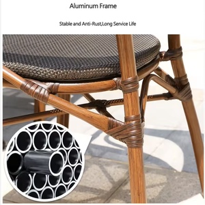 FYZK Sedute da Esterno in Rattan di Alta Qualità, Impermeabili, per Giardino, Resort, Parco, Balcone, Cortile, Ristorante, Cucina - Product Image 3