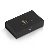 Boîtes d'emballage en papier avec logo personnalisé Serrure magnétique Outils de maquillage Boîtes de luxe rigides avec couvercle magnétique
