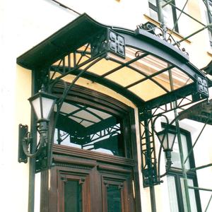 Im Freien Baldachin Schmiedeeisen Markise Elektro fahrrad Regen Markise Glas Eingang Vordächer Tür Markise - Product Image 1