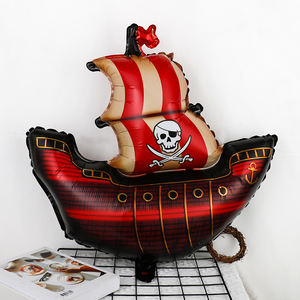 Nave pirata Foil palloncino pirata tema tiratore scelto nave pirata giro ragazzo o ragazze decorazione di buon compleanno per bambini - Product Image 2