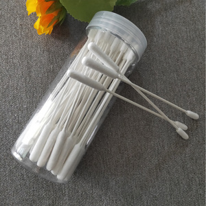 Bourgeons en papier à double tête écologiques de haute qualité <span class=keywords><strong>Coton</strong></span>-<span class=keywords><strong>tige</strong></span> long professionnel <span class=keywords><strong>réutilisable</strong></span> à prix d'usine pour la propreté - Product Image 1