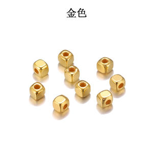 500 pièces/<span class=keywords><strong>lot</strong></span> 3mm 300 pièces/<span class=keywords><strong>lot</strong></span> 4mm Rhodium KC or CCB plastique carré graines <span class=keywords><strong>perles</strong></span> grand trou bricolage breloque entretoise <span class=keywords><strong>perles</strong></span> pour la fabrication de bijoux - Product Image 6