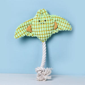 Durable Teeth Grind Cute Pet Plush Tug Toy Bite-Resistant Puppy Molar Training Interactive Dog Squeaky Chew Toy With Cotton <b>Rope</b> - Product Image 6