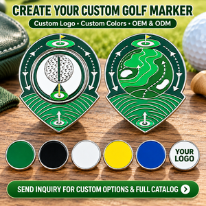 Marqueur de position de balle de golf magnétique double face avec marqueur central amovible pour cadeaux promotionnels de golf - Product Image 6